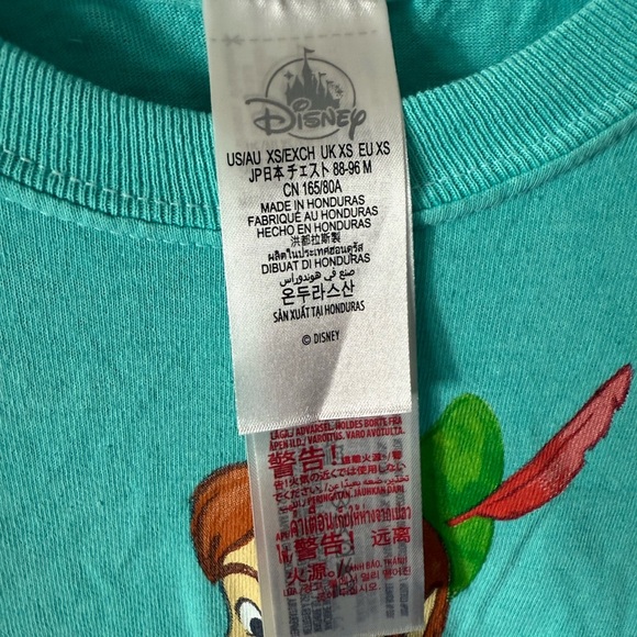 Disney Turquoise Tee with Peter Pan Design - Picture 3 of 3